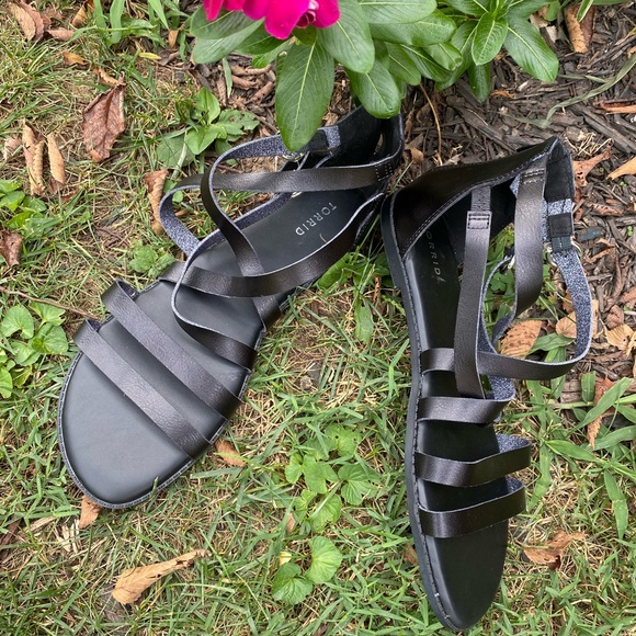 New with tags Torrid black gladiator sandals - Picture 7 of 8